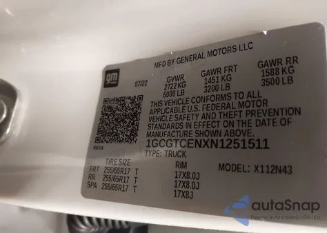 2022 Chevrolet Colorado 4Wd Short Box Lt from USA, damaged, VIN 1GCGTCENXN1251511